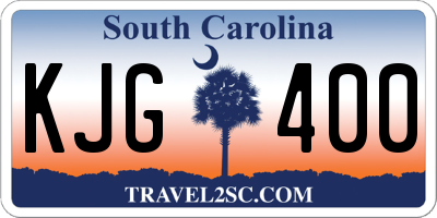 SC license plate KJG400