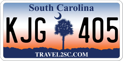 SC license plate KJG405