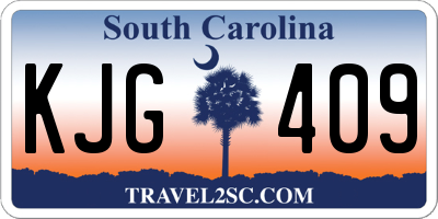 SC license plate KJG409