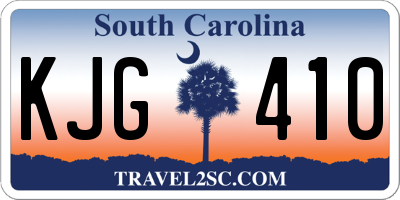 SC license plate KJG410