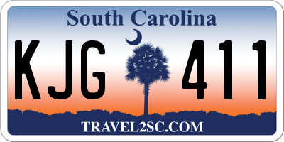 SC license plate KJG411