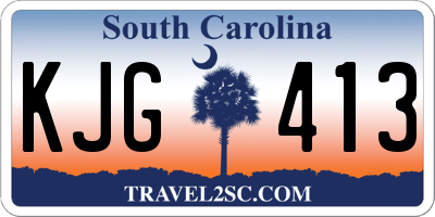 SC license plate KJG413