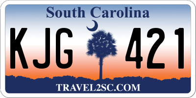 SC license plate KJG421