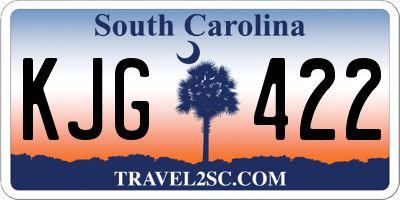 SC license plate KJG422