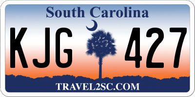 SC license plate KJG427