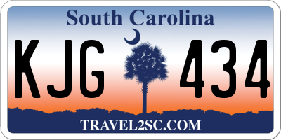 SC license plate KJG434