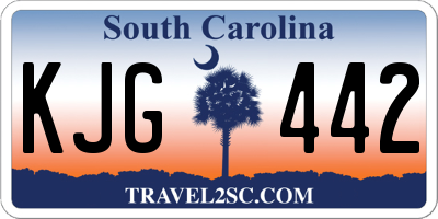 SC license plate KJG442