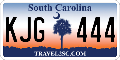 SC license plate KJG444