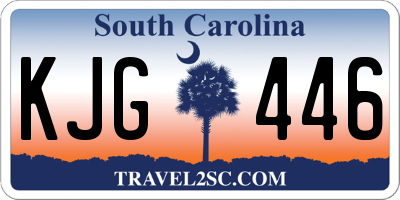 SC license plate KJG446