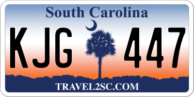 SC license plate KJG447