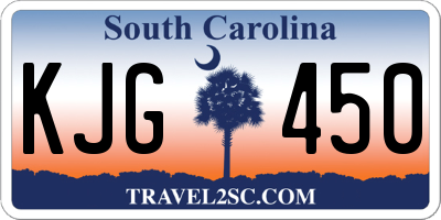SC license plate KJG450