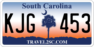SC license plate KJG453