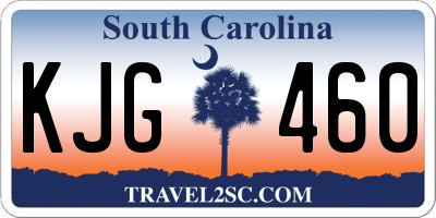 SC license plate KJG460
