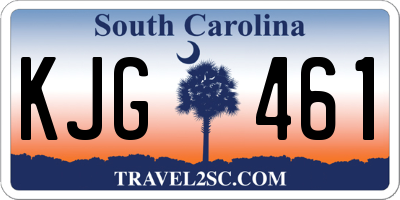 SC license plate KJG461