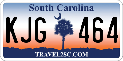 SC license plate KJG464