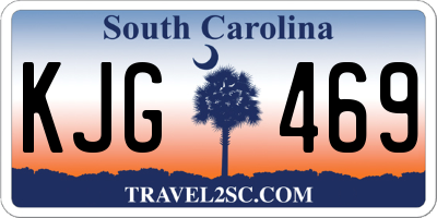 SC license plate KJG469