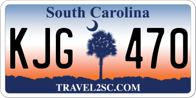SC license plate KJG470