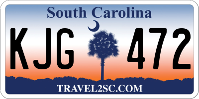 SC license plate KJG472