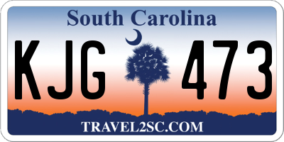 SC license plate KJG473