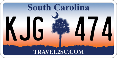 SC license plate KJG474
