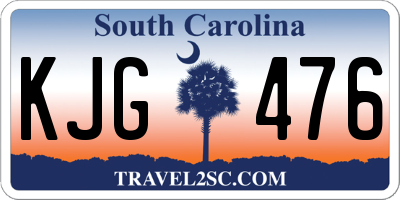 SC license plate KJG476