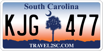 SC license plate KJG477
