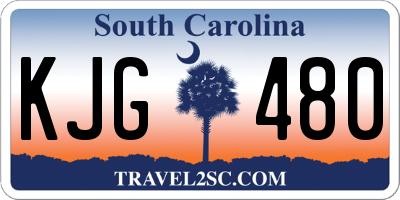 SC license plate KJG480