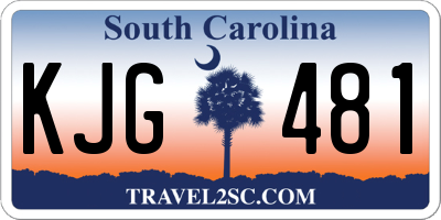 SC license plate KJG481