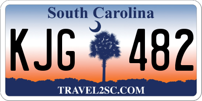 SC license plate KJG482
