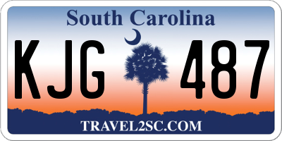 SC license plate KJG487