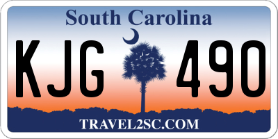 SC license plate KJG490