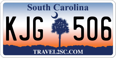SC license plate KJG506