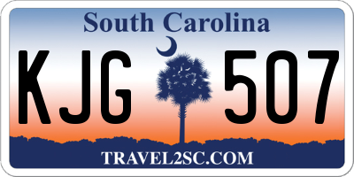 SC license plate KJG507