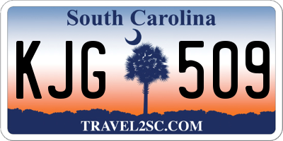 SC license plate KJG509