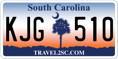 SC license plate KJG510
