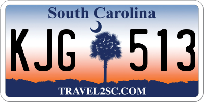 SC license plate KJG513