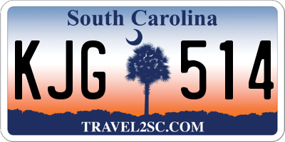SC license plate KJG514