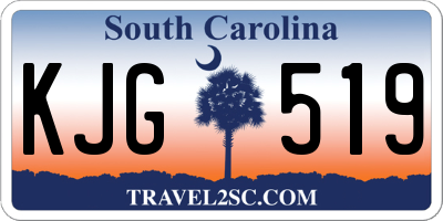 SC license plate KJG519