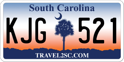 SC license plate KJG521