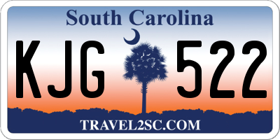 SC license plate KJG522