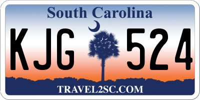 SC license plate KJG524