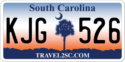 SC license plate KJG526