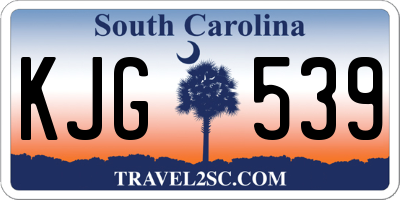 SC license plate KJG539