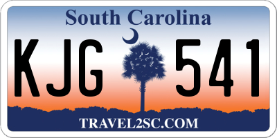 SC license plate KJG541