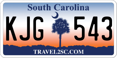 SC license plate KJG543