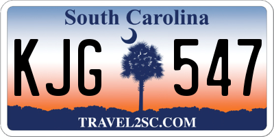 SC license plate KJG547