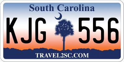 SC license plate KJG556
