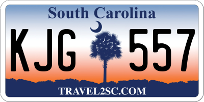 SC license plate KJG557