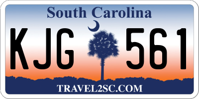 SC license plate KJG561