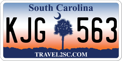 SC license plate KJG563